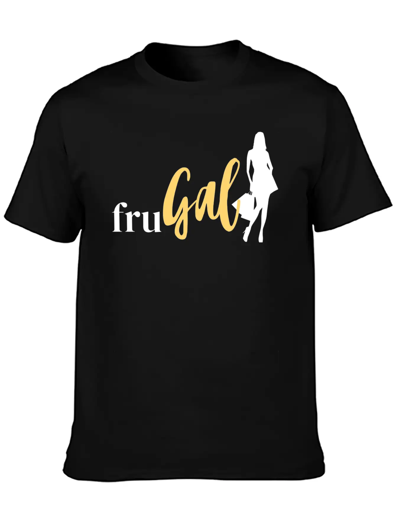 FruGal - White And Yellow - No FCL Name Essential Unisex Summer Tee – Soft Cotton Casual Fit