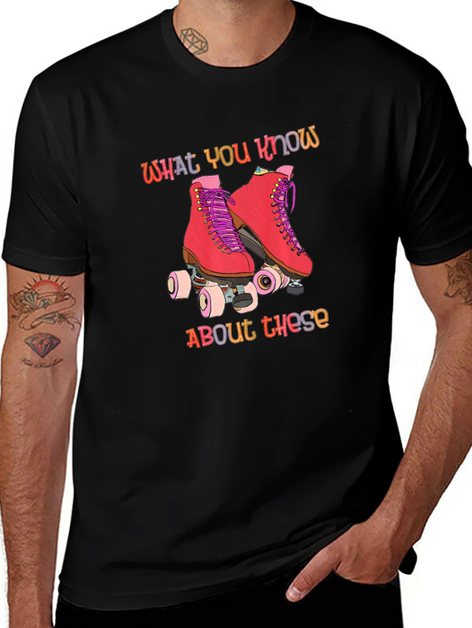 Retro Roller Skate Graphic T-Shirt
