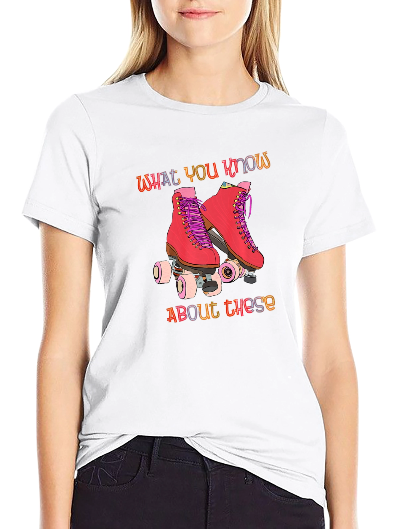 Retro Roller Skate Graphic T-Shirt