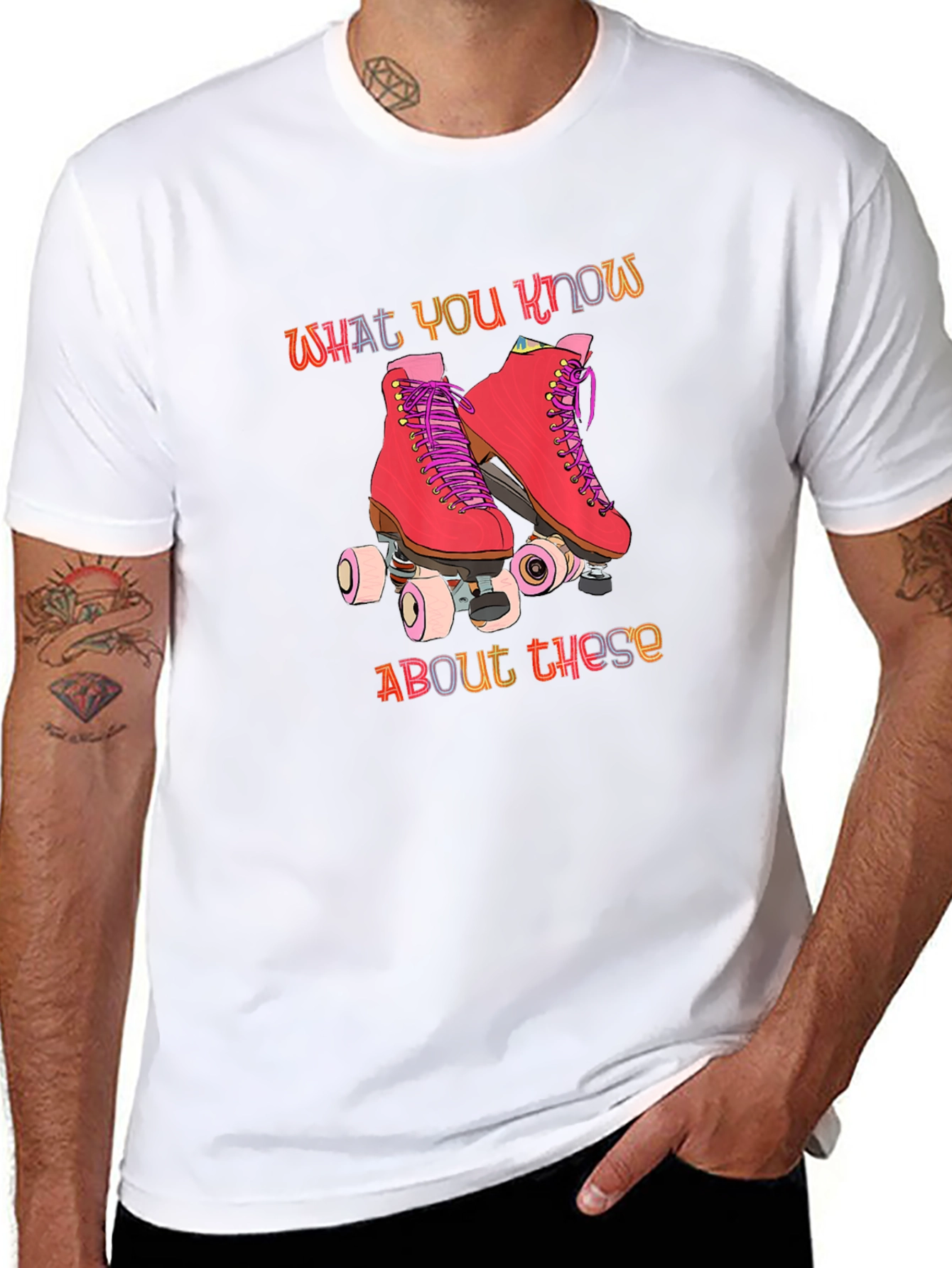 Retro Roller Skate Graphic T-Shirt
