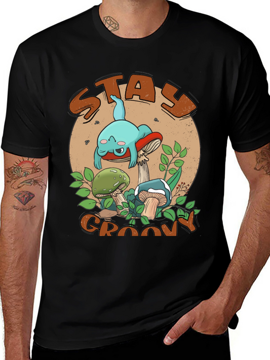Stay Groovy Mushroom T-Shirt - Comfy Graphic Tee