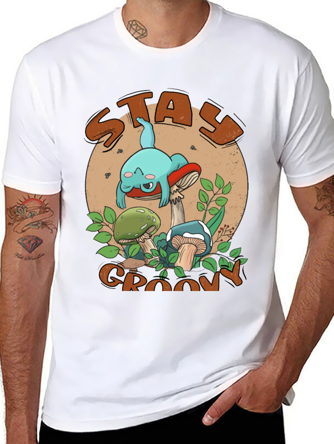 Stay Groovy Mushroom T-Shirt - Comfy Graphic Tee