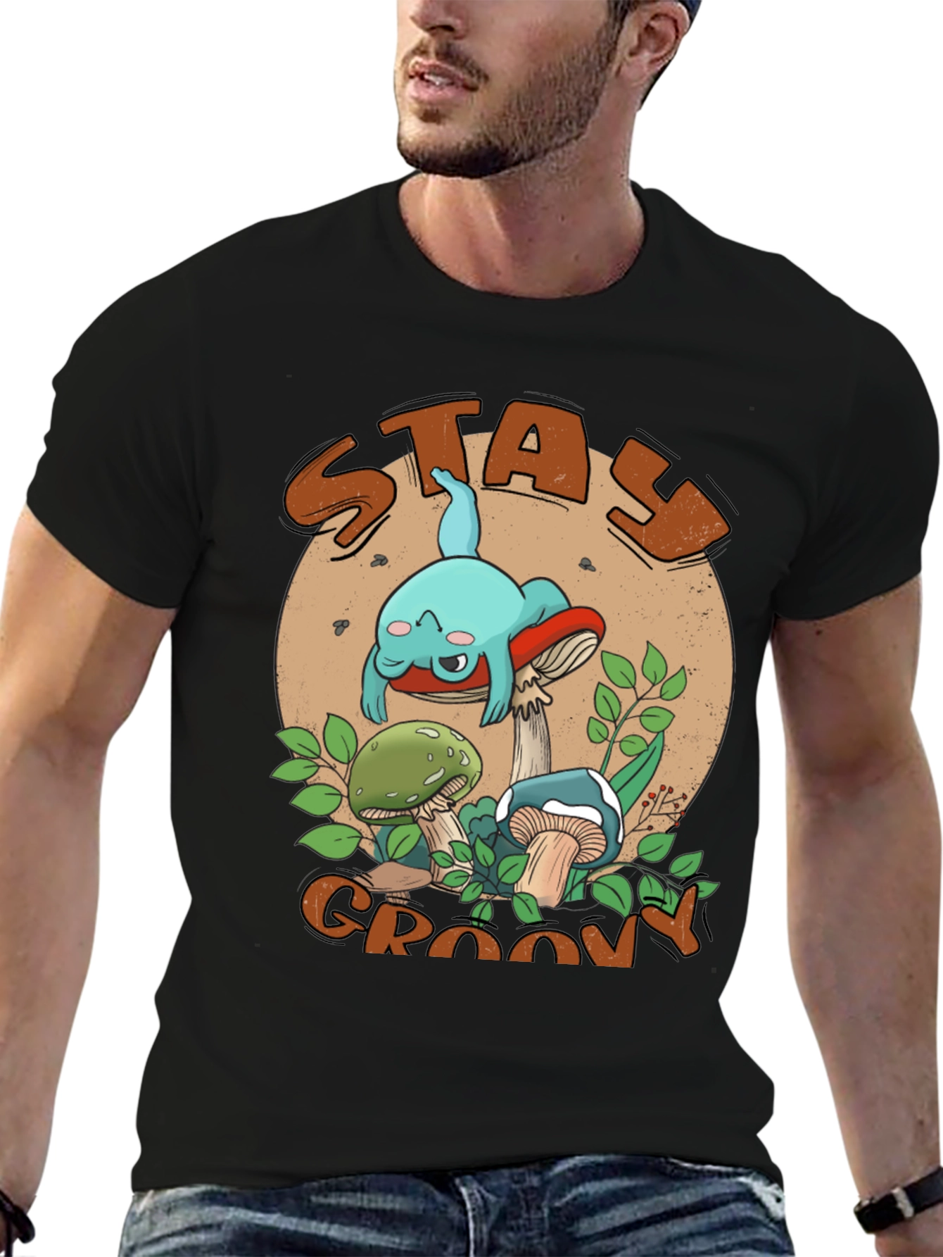 Stay Groovy Mushroom T-Shirt - Comfy Graphic Tee