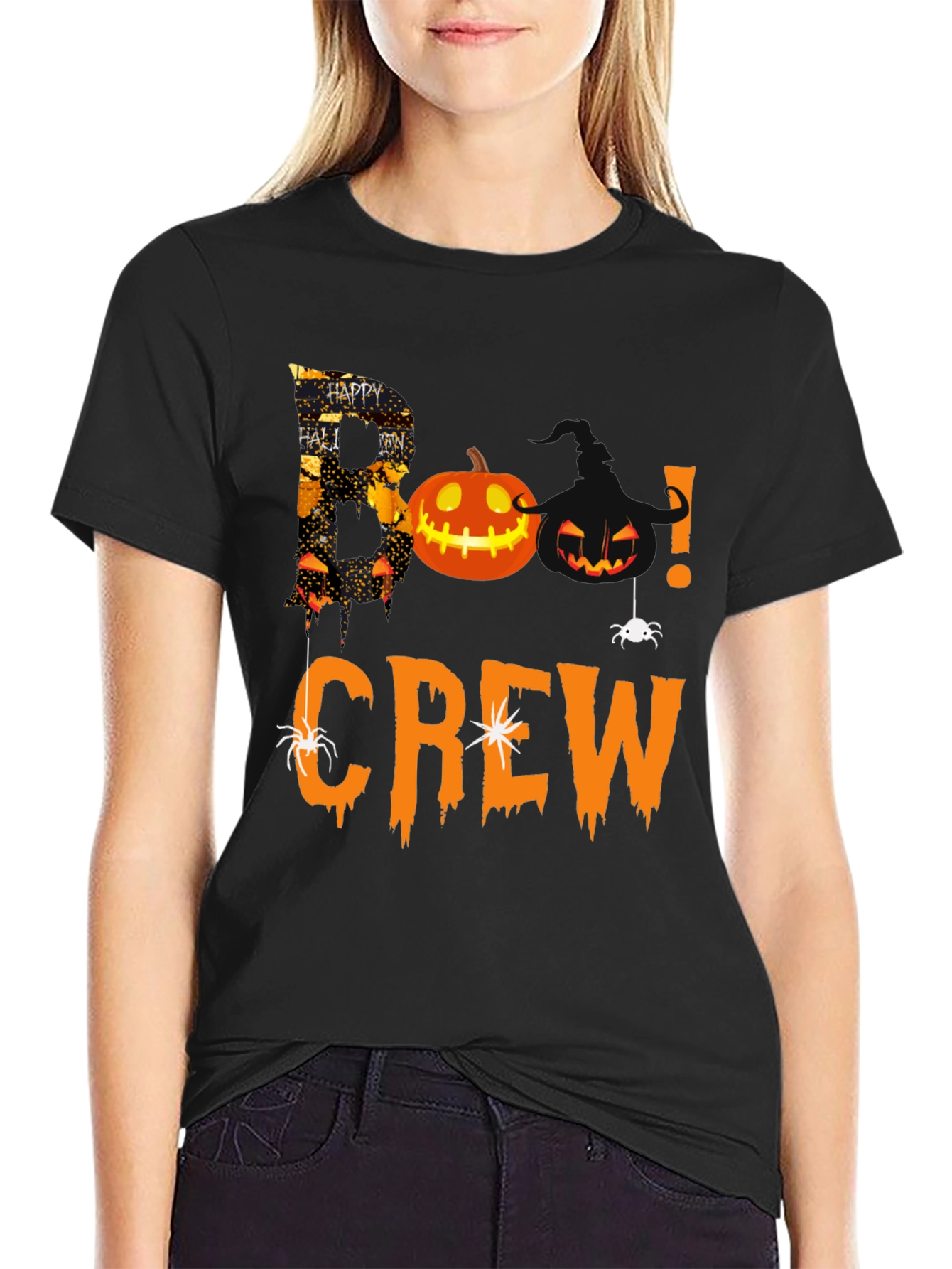 Boo Crew Halloween T-Shirt - Spooky Season Apparel