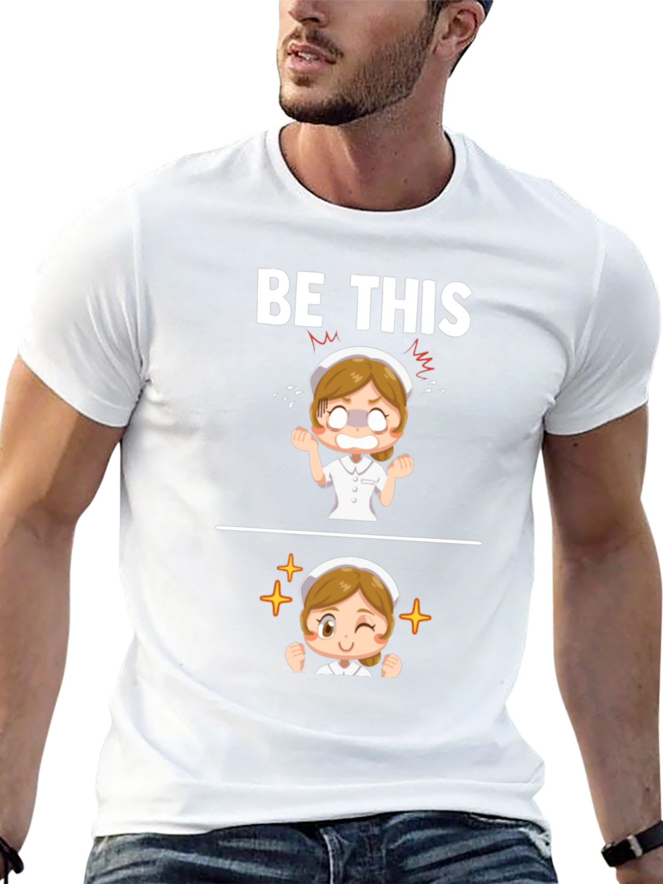 Funny Nurse T-Shirt - Be This Nurse Graphic Tee