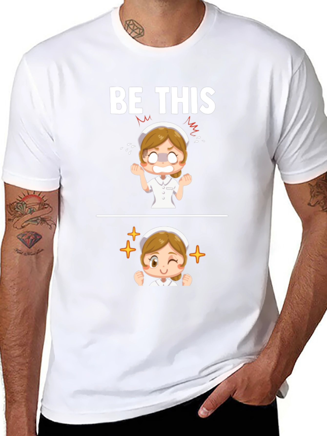 Funny Nurse T-Shirt - Be This Nurse Graphic Tee