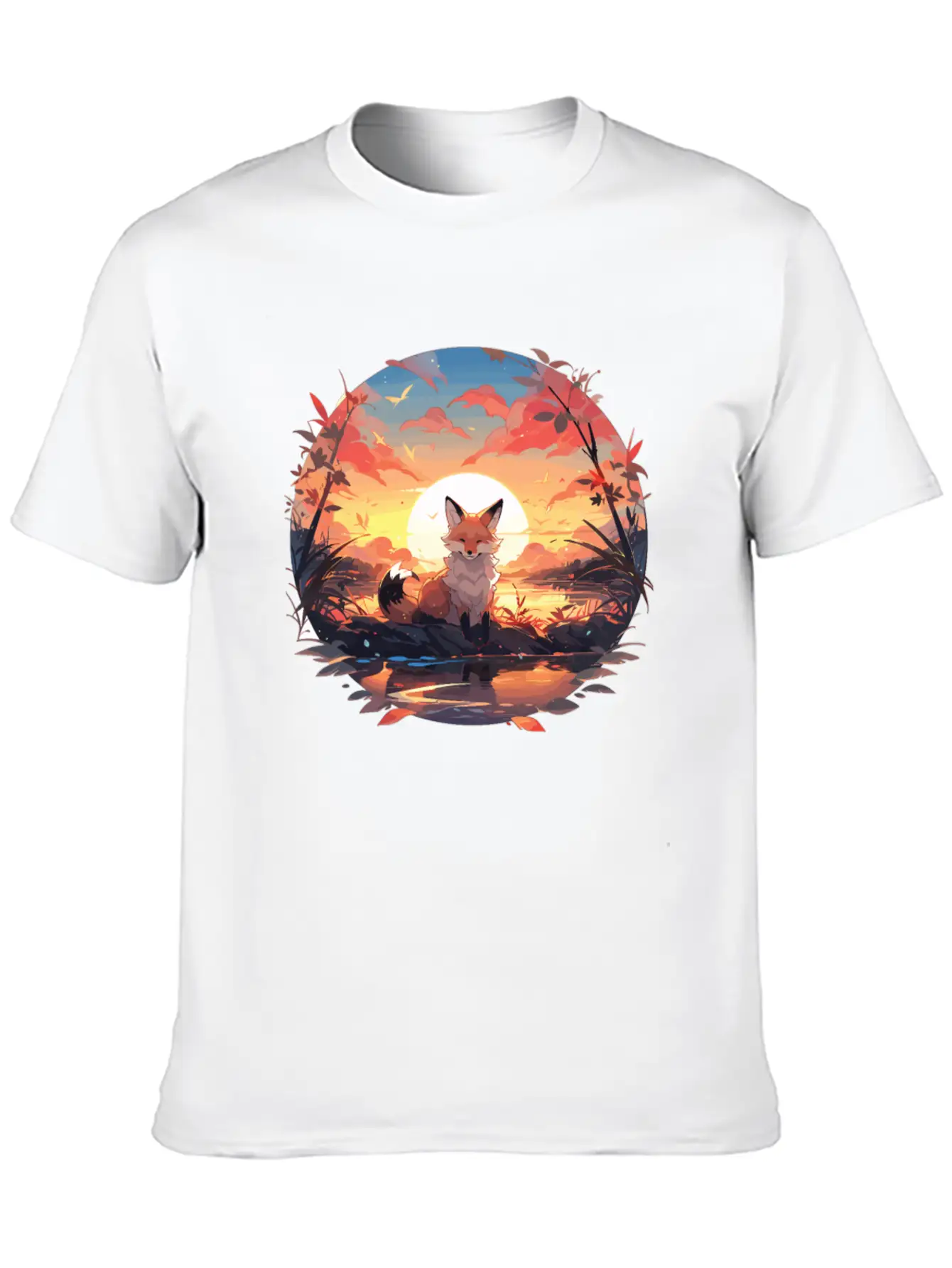 Fuchs Foxes Fox Children Fox Baby Animal Forest Stylish Everyday T-Shirt – Unisex Basic Cotton Tee