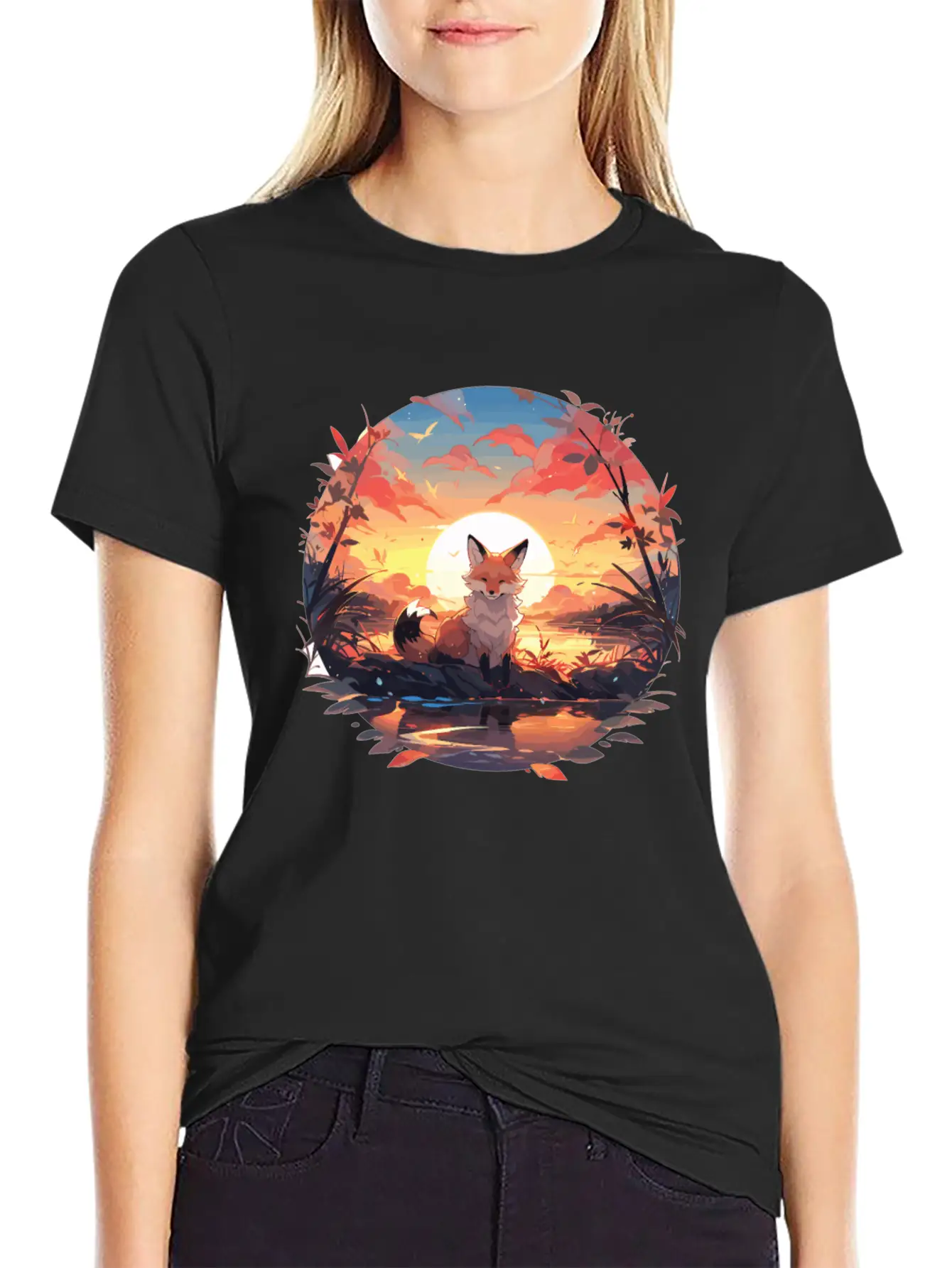 Fuchs Foxes Fox Children Fox Baby Animal Forest Stylish Everyday T-Shirt – Unisex Basic Cotton Tee