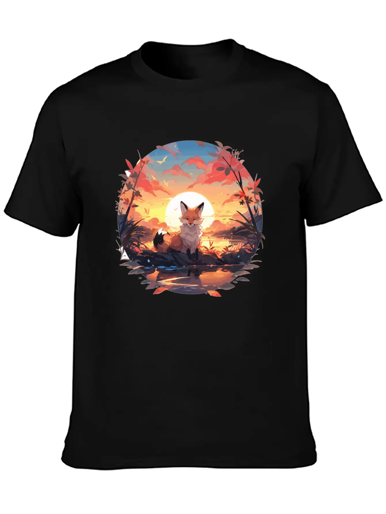 Fuchs Foxes Fox Children Fox Baby Animal Forest Stylish Everyday T-Shirt – Unisex Basic Cotton Tee