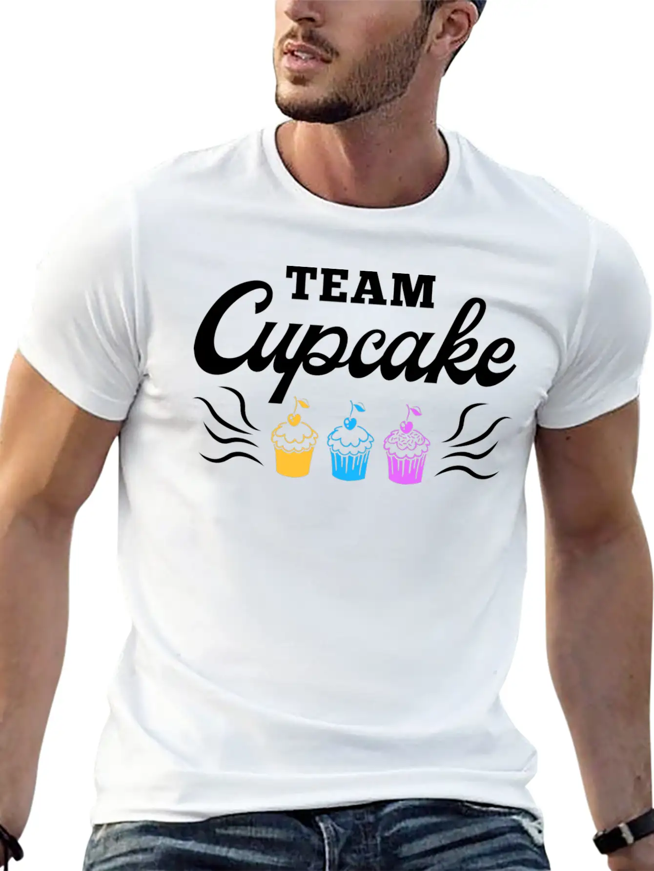 Fun Baking Cupcakes Basic Graphic T-Shirt – Daily Comfort In Soft Cotton