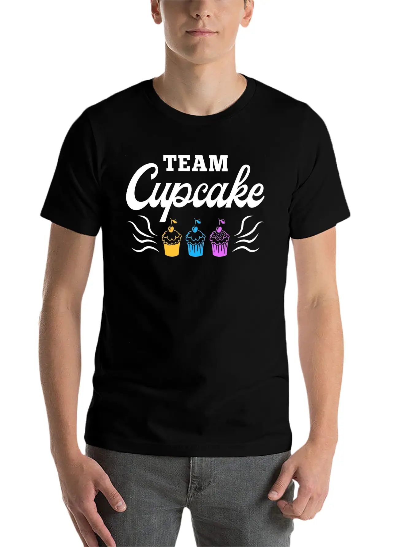 Fun Baking Cupcakes Basic Graphic T-Shirt – Daily Comfort In Soft Cotton
