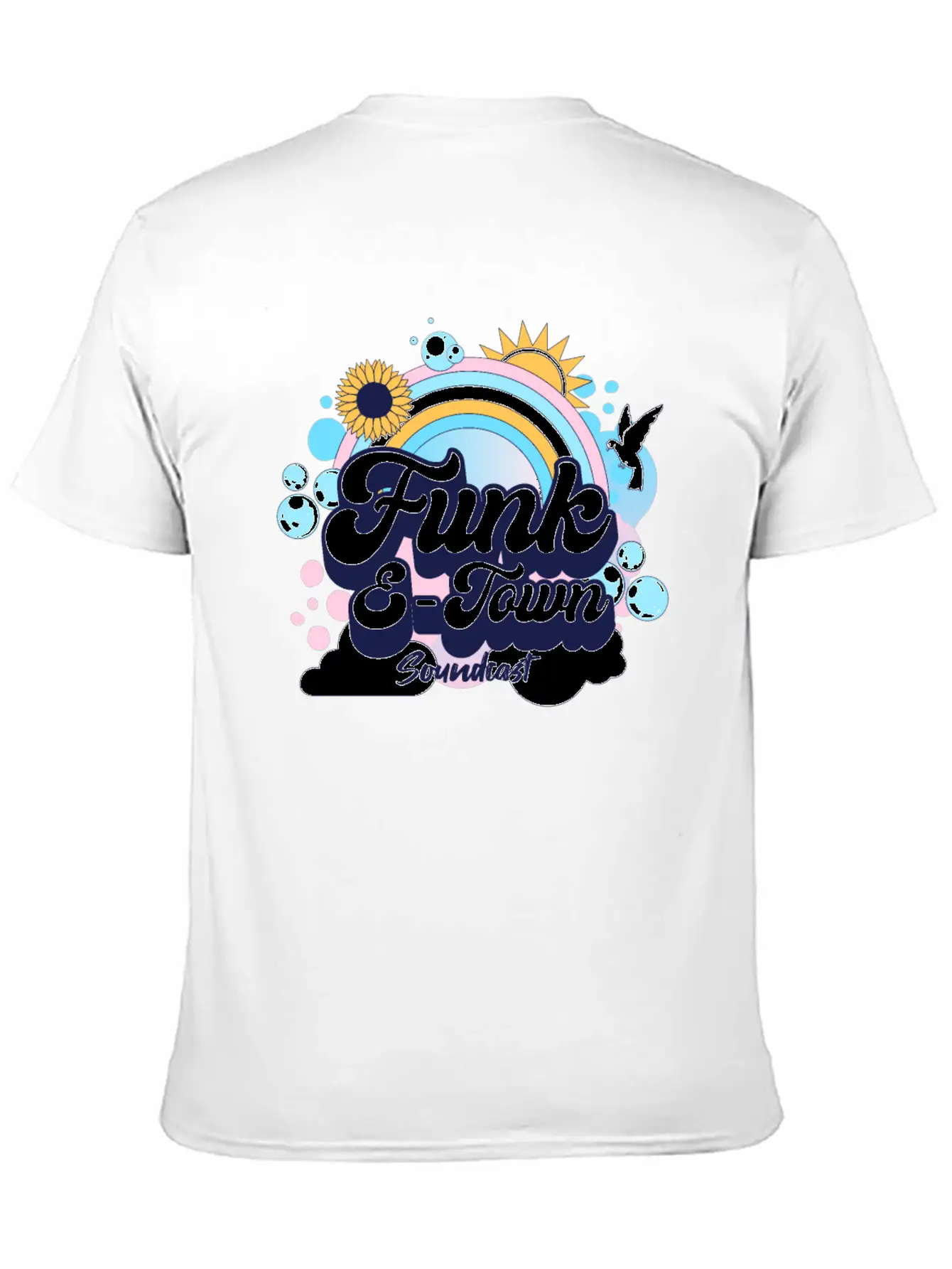 FUNK E-TOWN SOUNDCAST (darker Logo) Comfortable Minimalist Graphic Tee – Summer Style Essential