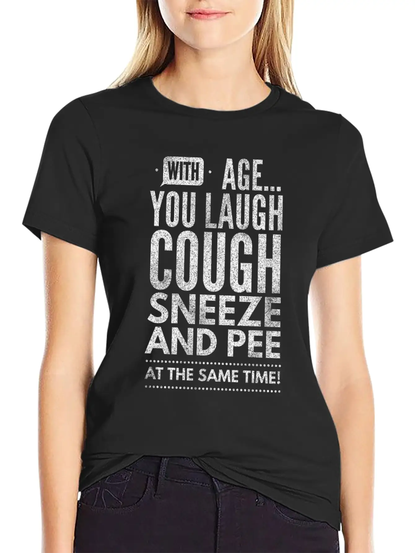 Funny Aging With Age You Laugh Unisex Casual T-Shirt – Clean Design For Daily Comfort