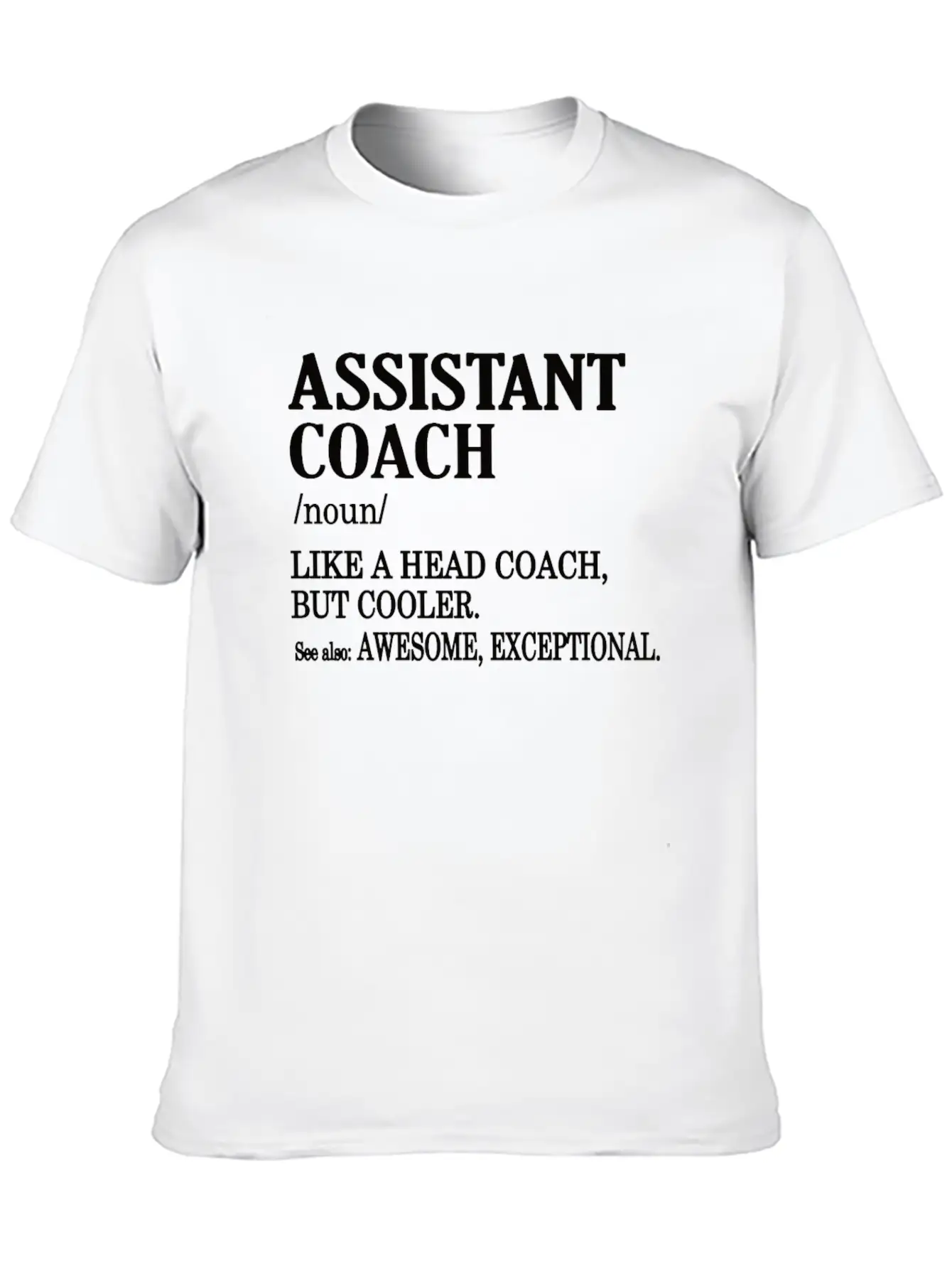 Funny Assistant Coach Gifts Sports Coaching Comfortable Minimalist Graphic Tee – Summer Style Essential
