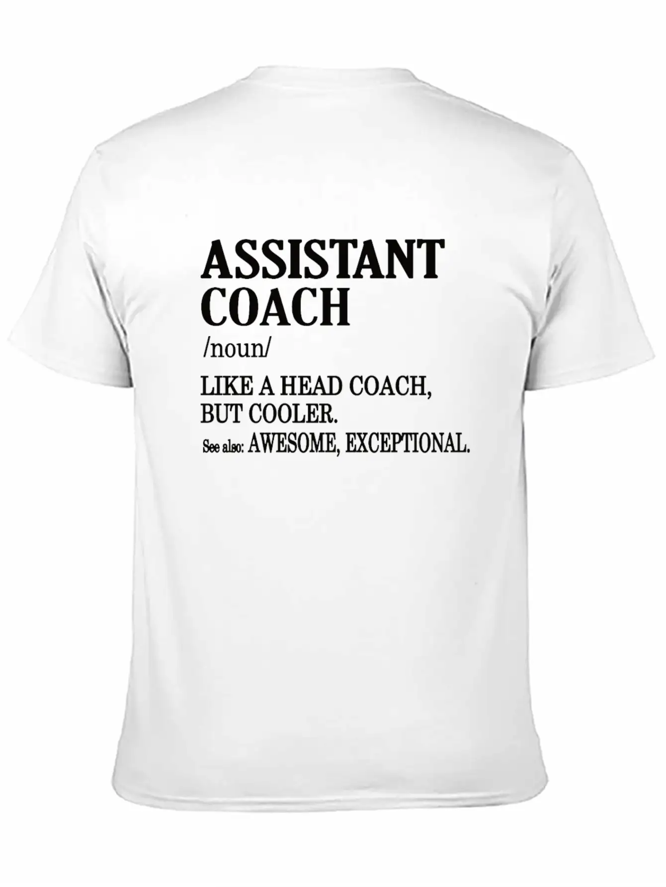 Funny Assistant Coach Gifts Sports Coaching Comfortable Minimalist Graphic Tee – Summer Style Essential