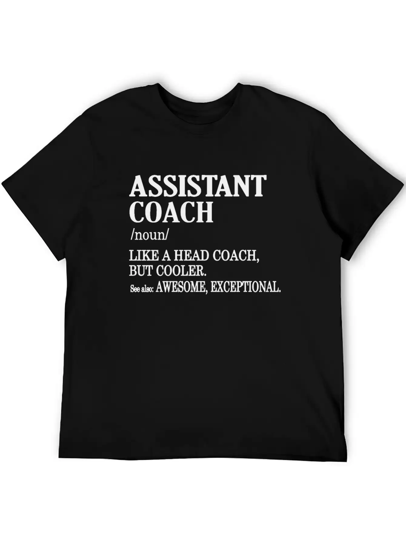 Funny Assistant Coach Gifts Sports Coaching Comfortable Minimalist Graphic Tee – Summer Style Essential