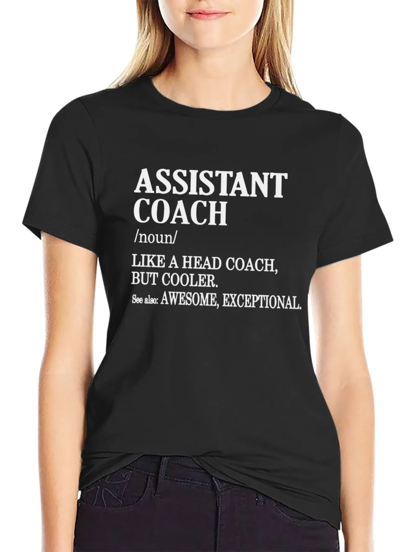 Funny Assistant Coach Gifts Sports Coaching Comfortable Minimalist Graphic Tee – Summer Style Essential
