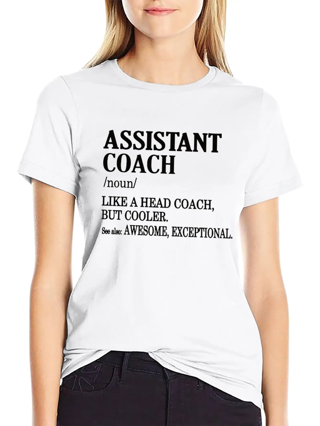 Funny Assistant Coach Gifts Sports Coaching Comfortable Minimalist Graphic Tee – Summer Style Essential