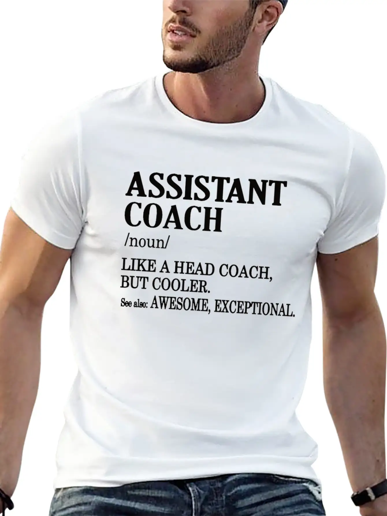 Funny Assistant Coach Gifts Sports Coaching Comfortable Minimalist Graphic Tee – Summer Style Essential