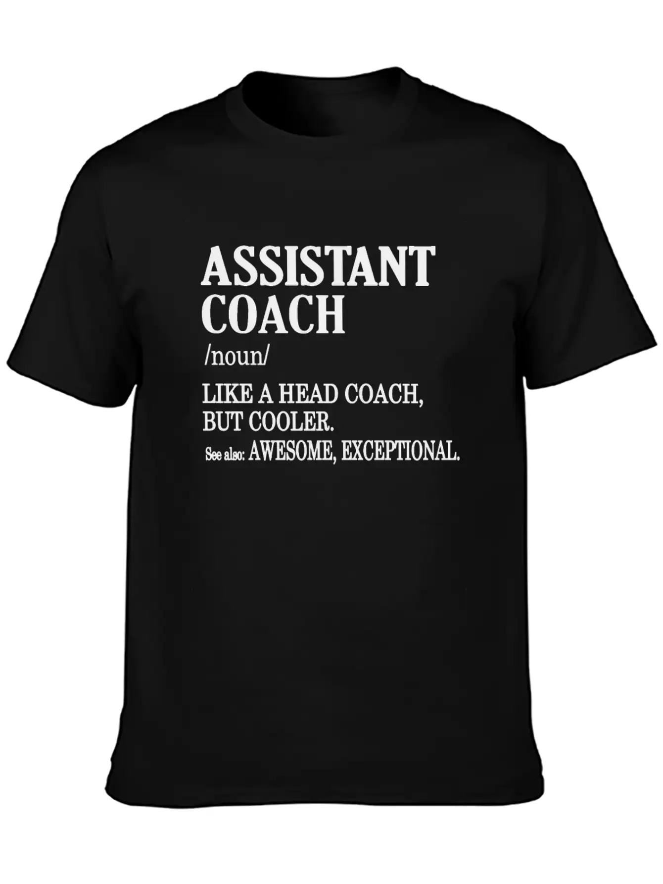Funny Assistant Coach Gifts Sports Coaching Comfortable Minimalist Graphic Tee – Summer Style Essential
