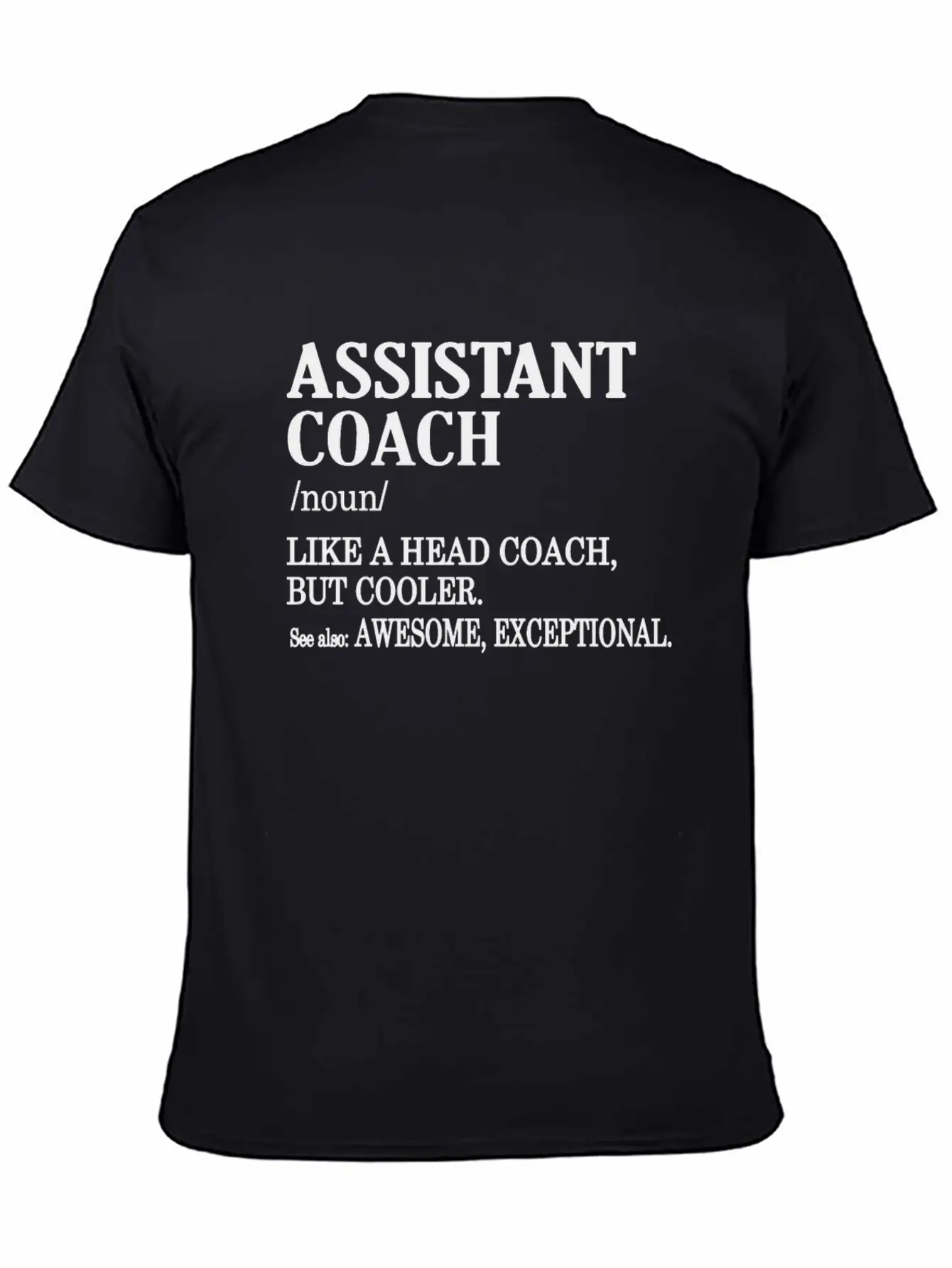 Funny Assistant Coach Gifts Sports Coaching Comfortable Minimalist Graphic Tee – Summer Style Essential