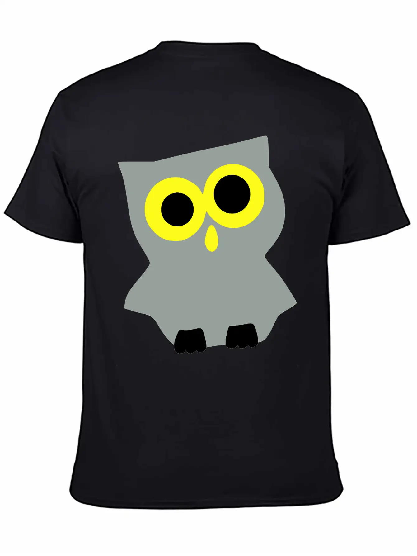 Funny_baby_owl_vector Art Unisex Short Sleeve Soft Cotton T-Shirt – Casual Everyday Wear