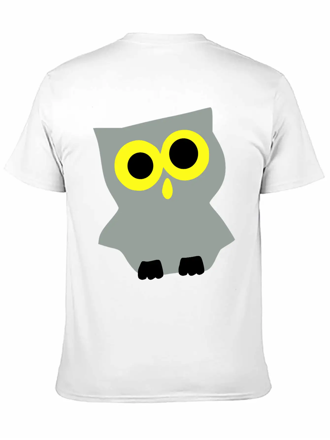 Funny_baby_owl_vector Art Unisex Short Sleeve Soft Cotton T-Shirt – Casual Everyday Wear