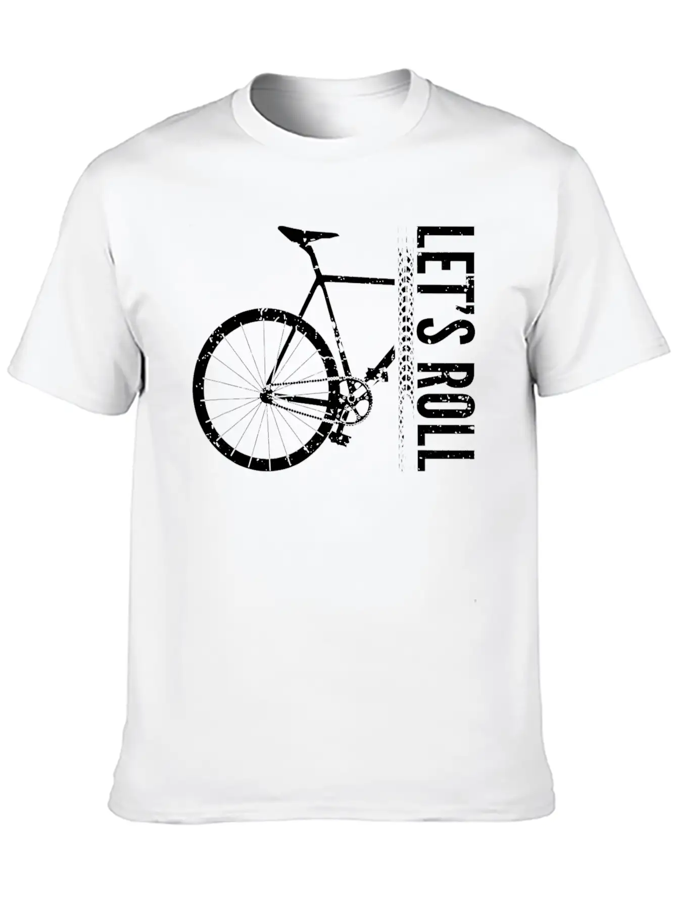 Funny Bicycle Lets Roll Cycling Bike I Love My Unisex Short Sleeve Soft Cotton T-Shirt – Casual Everyday Wear