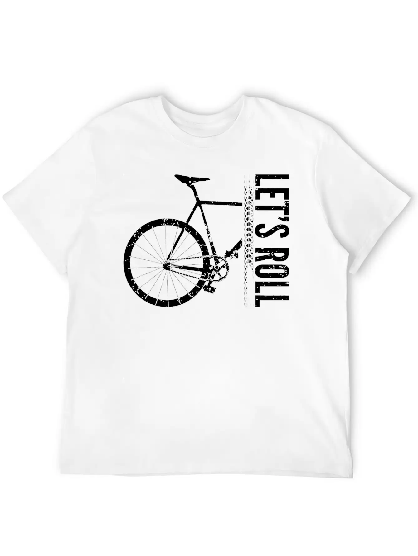 Funny Bicycle Lets Roll Cycling Bike I Love My Unisex Short Sleeve Soft Cotton T-Shirt – Casual Everyday Wear