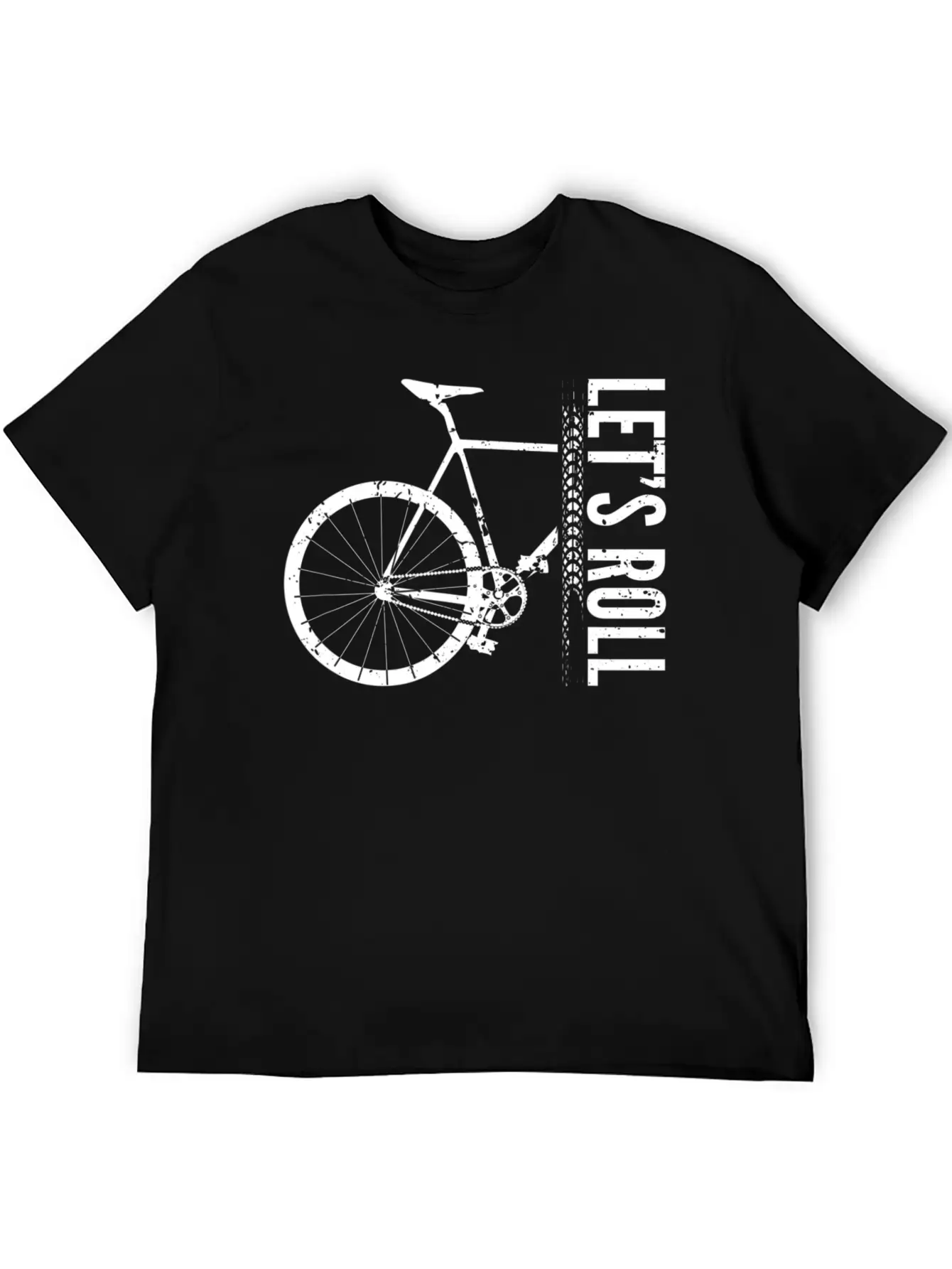 Funny Bicycle Lets Roll Cycling Bike I Love My Unisex Short Sleeve Soft Cotton T-Shirt – Casual Everyday Wear