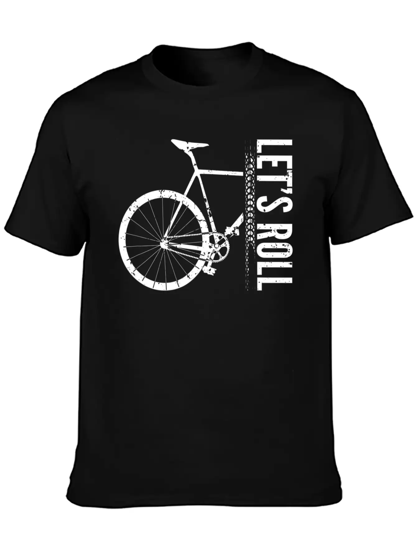 Funny Bicycle Lets Roll Cycling Bike I Love My Unisex Short Sleeve Soft Cotton T-Shirt – Casual Everyday Wear