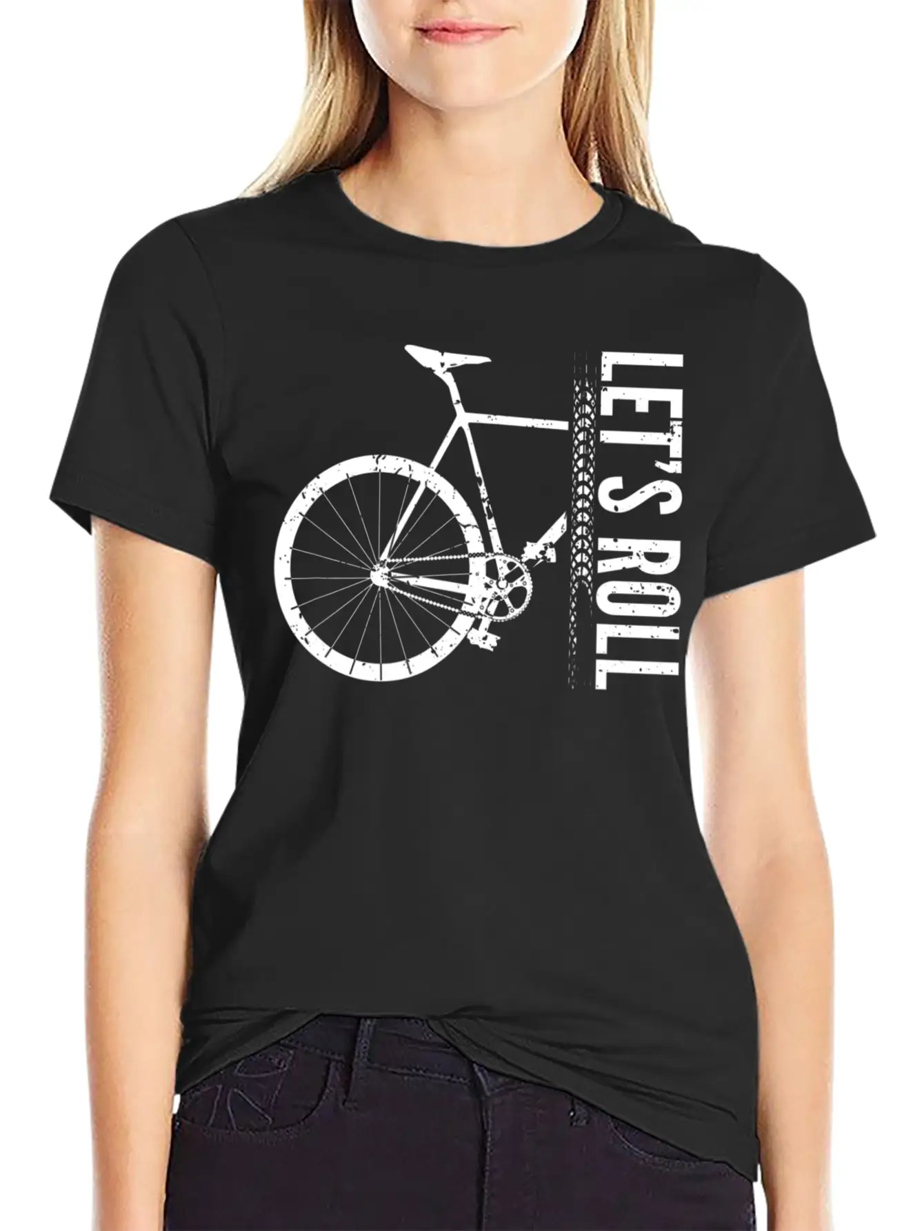 Funny Bicycle Lets Roll Cycling Bike I Love My Unisex Short Sleeve Soft Cotton T-Shirt – Casual Everyday Wear