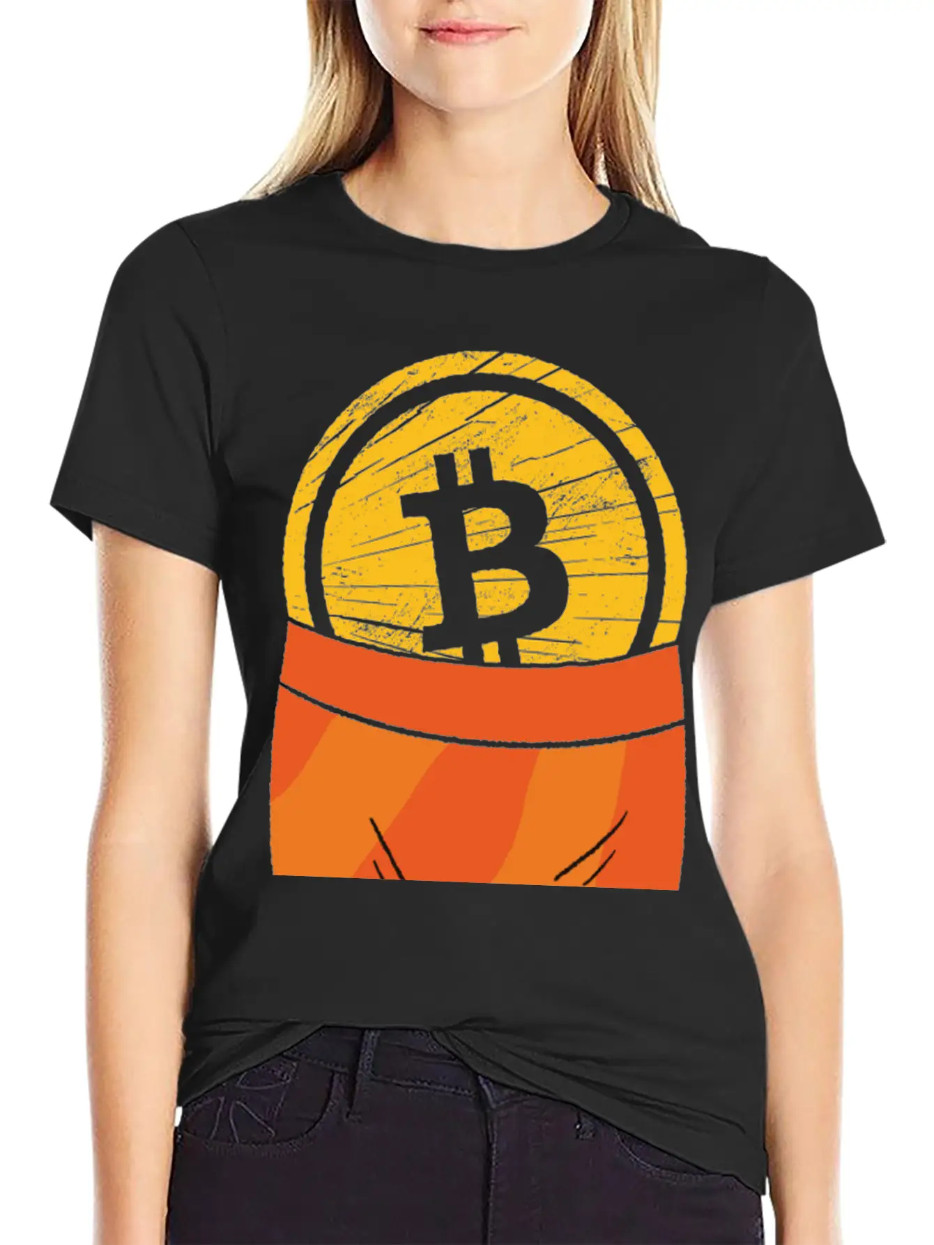 Funny Bitcoin Crypto Blockchain Btc Fun Lovers Timeless Short Sleeve Tee – Comfy And Minimalist Design
