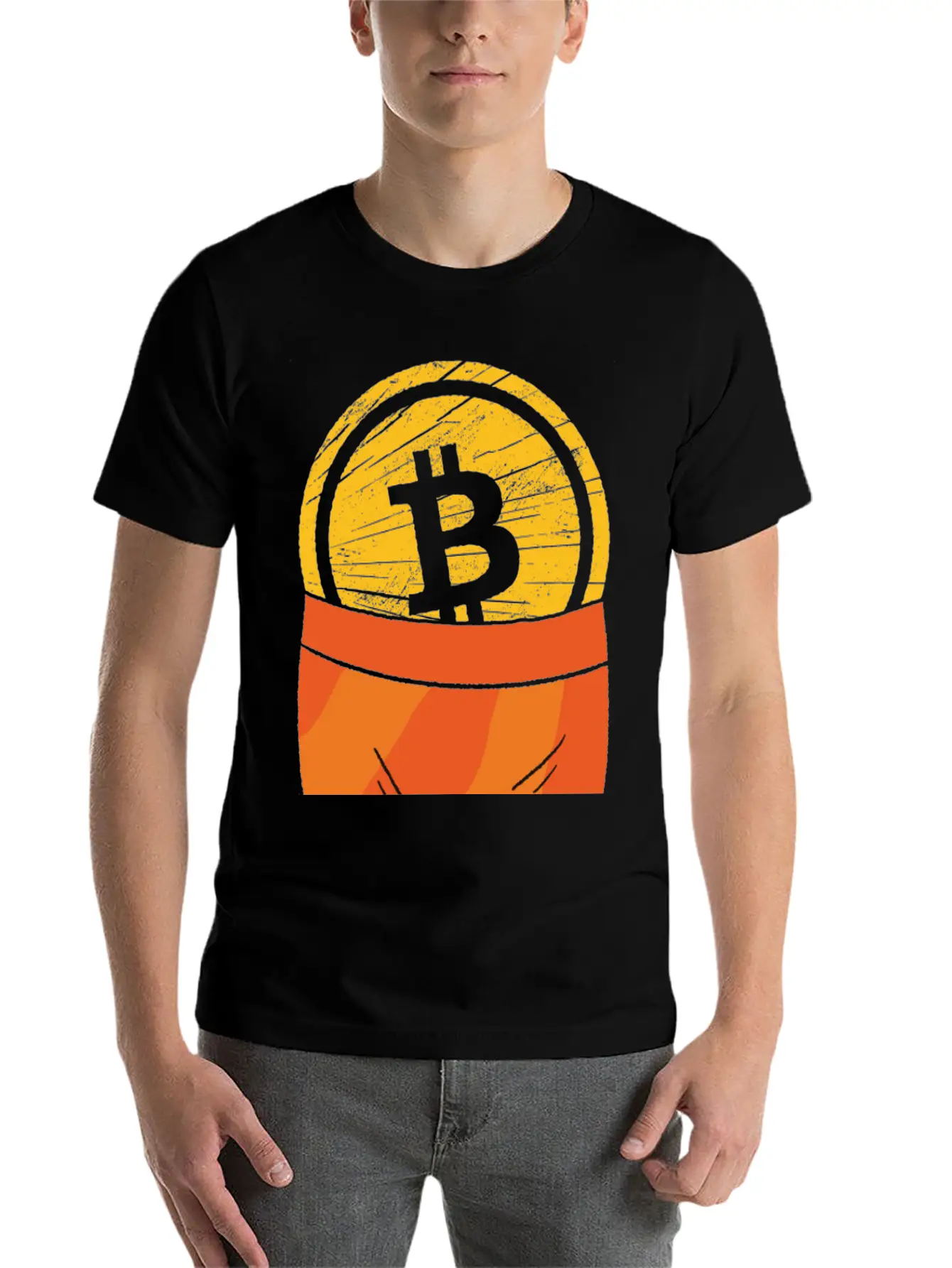 Funny Bitcoin Crypto Blockchain Btc Fun Lovers Timeless Short Sleeve Tee – Comfy And Minimalist Design