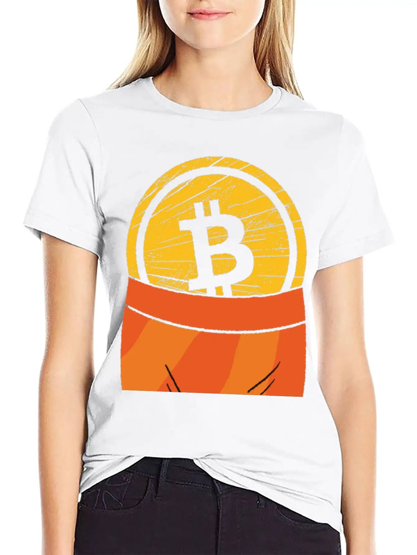 Funny Bitcoin Crypto Blockchain Btc Fun Lovers Timeless Short Sleeve Tee – Comfy And Minimalist Design