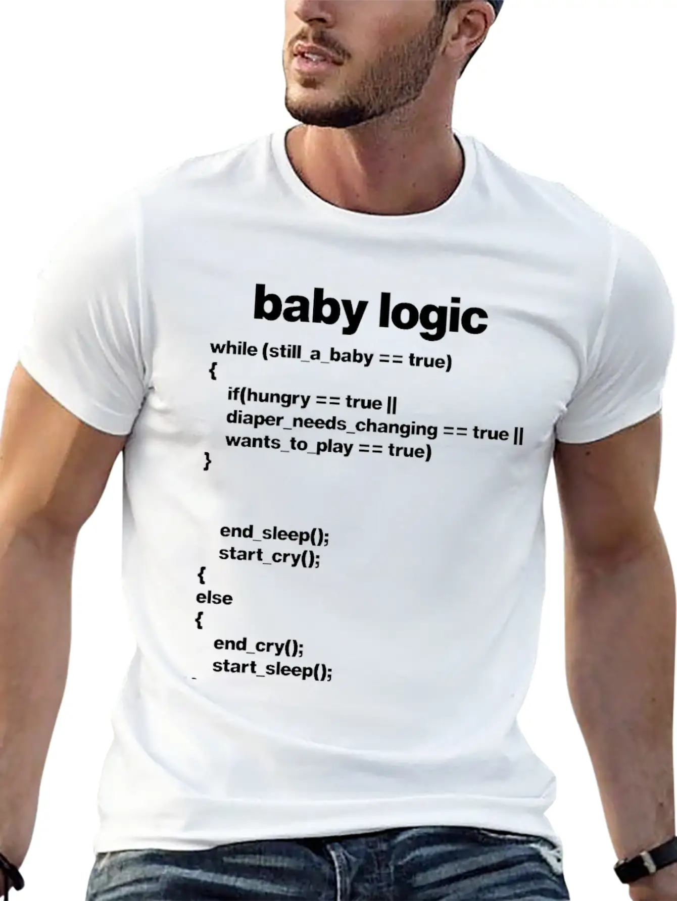Funny Boss Coding Programmer Newborn Engineering Essential Unisex Summer Tee – Soft Cotton Casual Fit