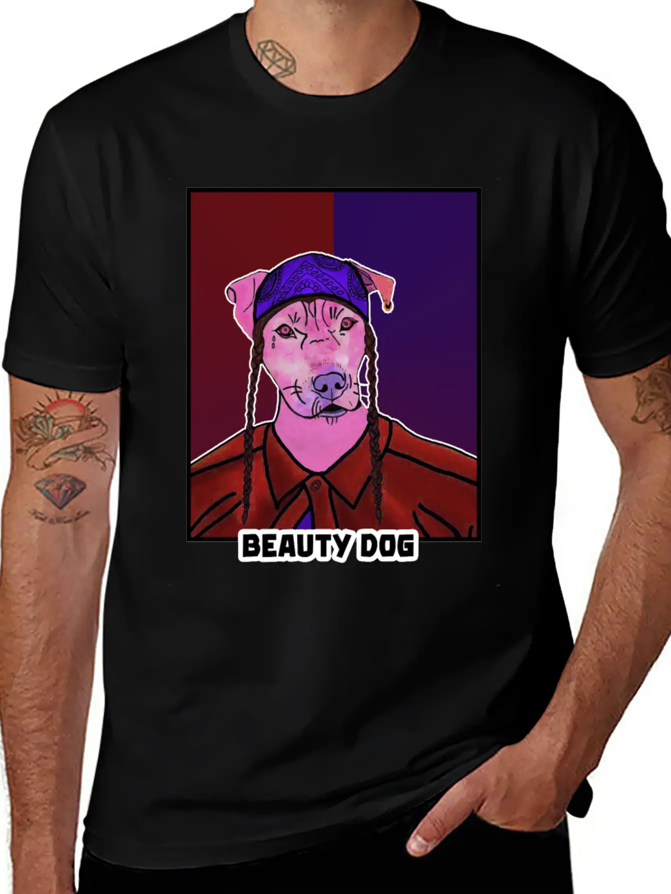 Funny Cartoon NFT Beauty Dog Stylish Everyday T-Shirt – Unisex Basic Cotton Tee