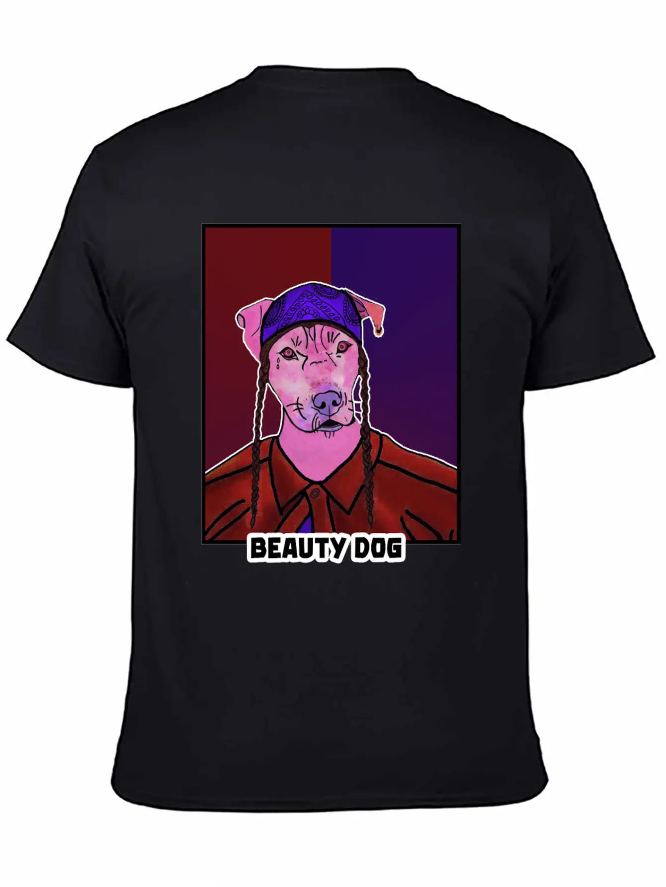 Funny Cartoon NFT Beauty Dog Stylish Everyday T-Shirt – Unisex Basic Cotton Tee