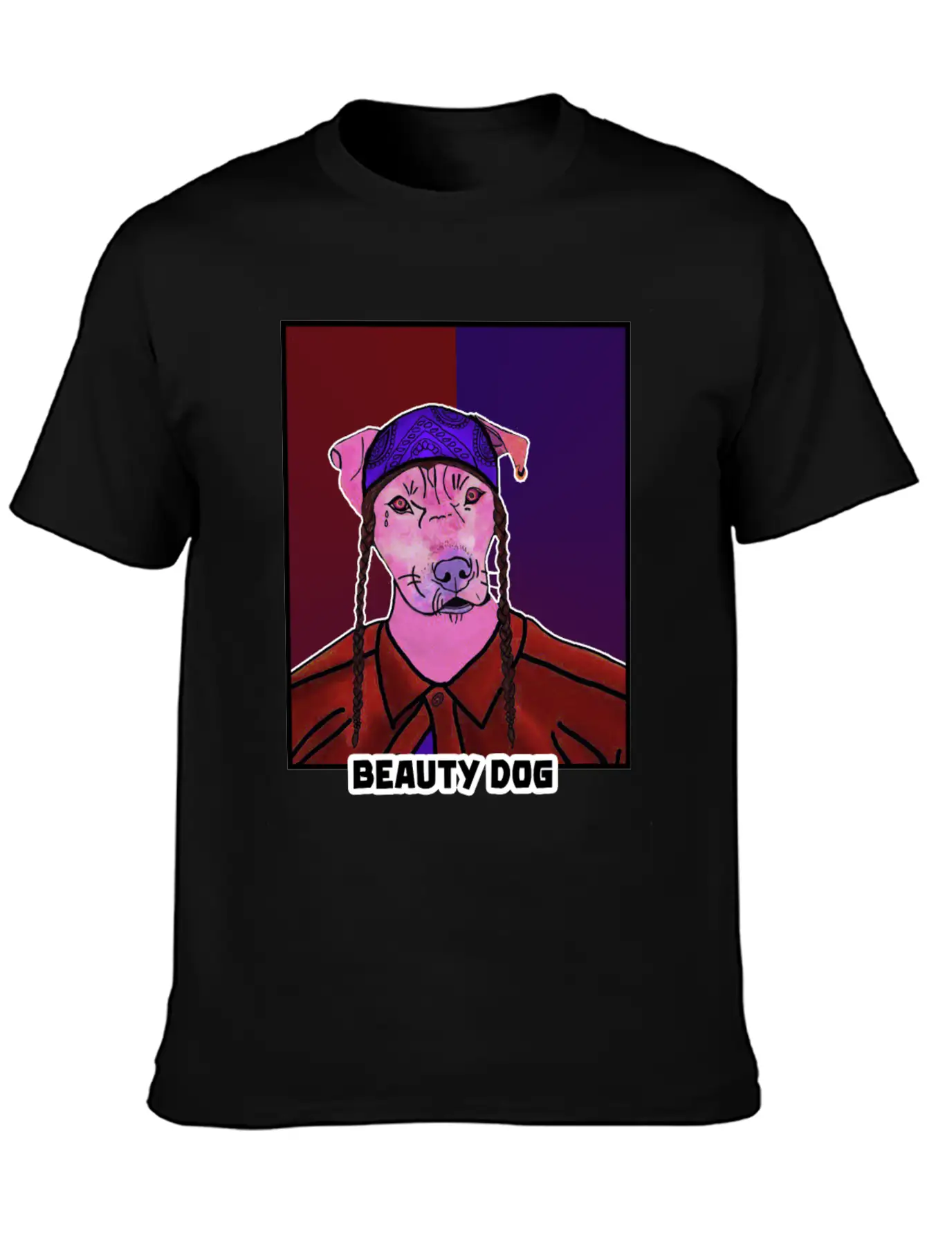 Funny Cartoon NFT Beauty Dog Stylish Everyday T-Shirt – Unisex Basic Cotton Tee