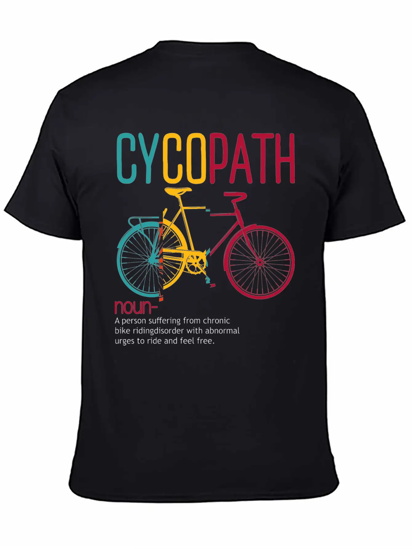 Funny Cycling Cycopath Comfortable Minimalist Graphic Tee – Summer Style Essential