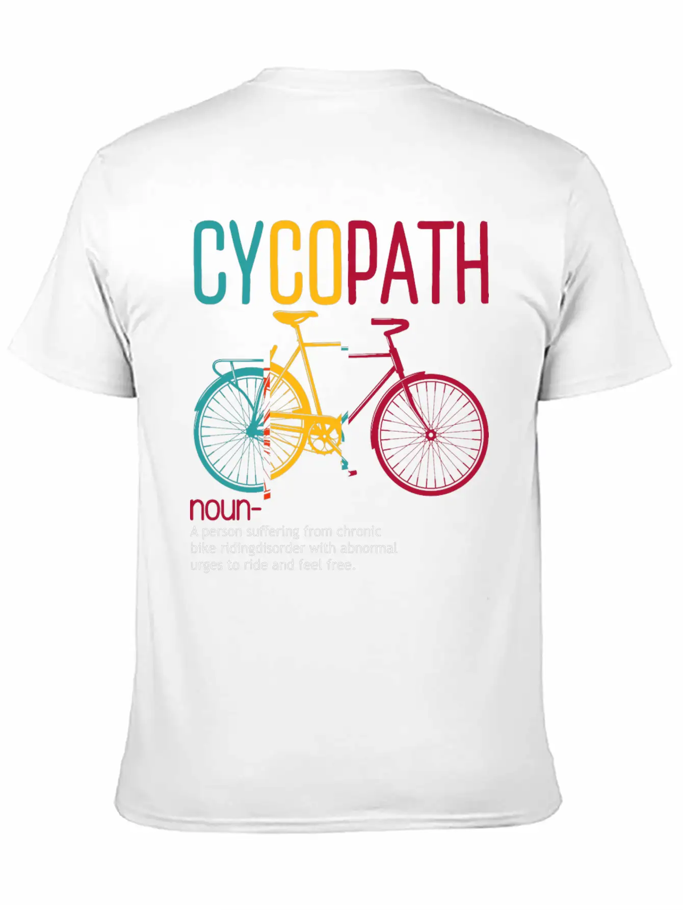 Funny Cycling Cycopath Comfortable Minimalist Graphic Tee – Summer Style Essential