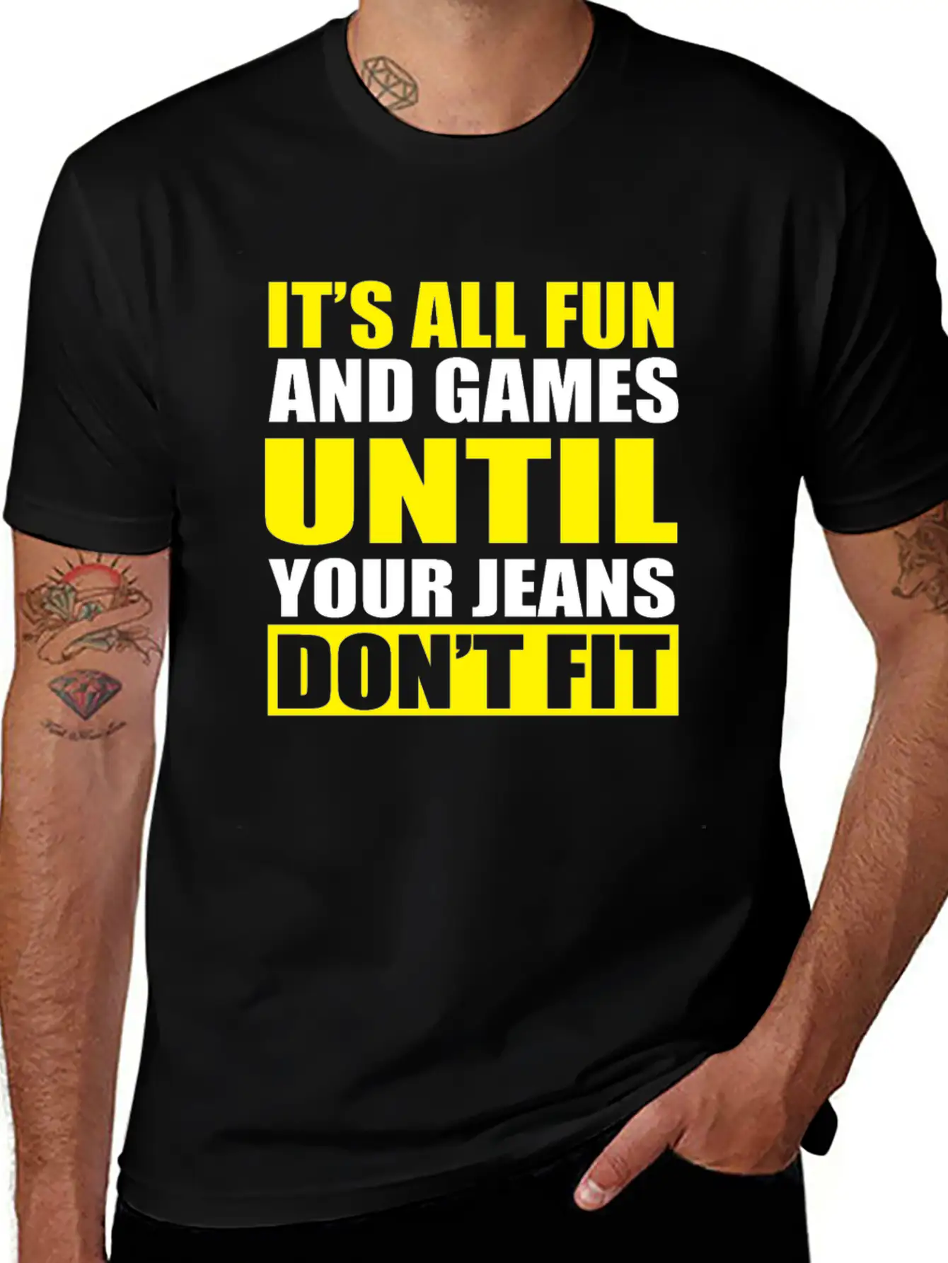 Funny Diet Saying Gift Basic Graphic T-Shirt – Daily Comfort In Soft Cotton