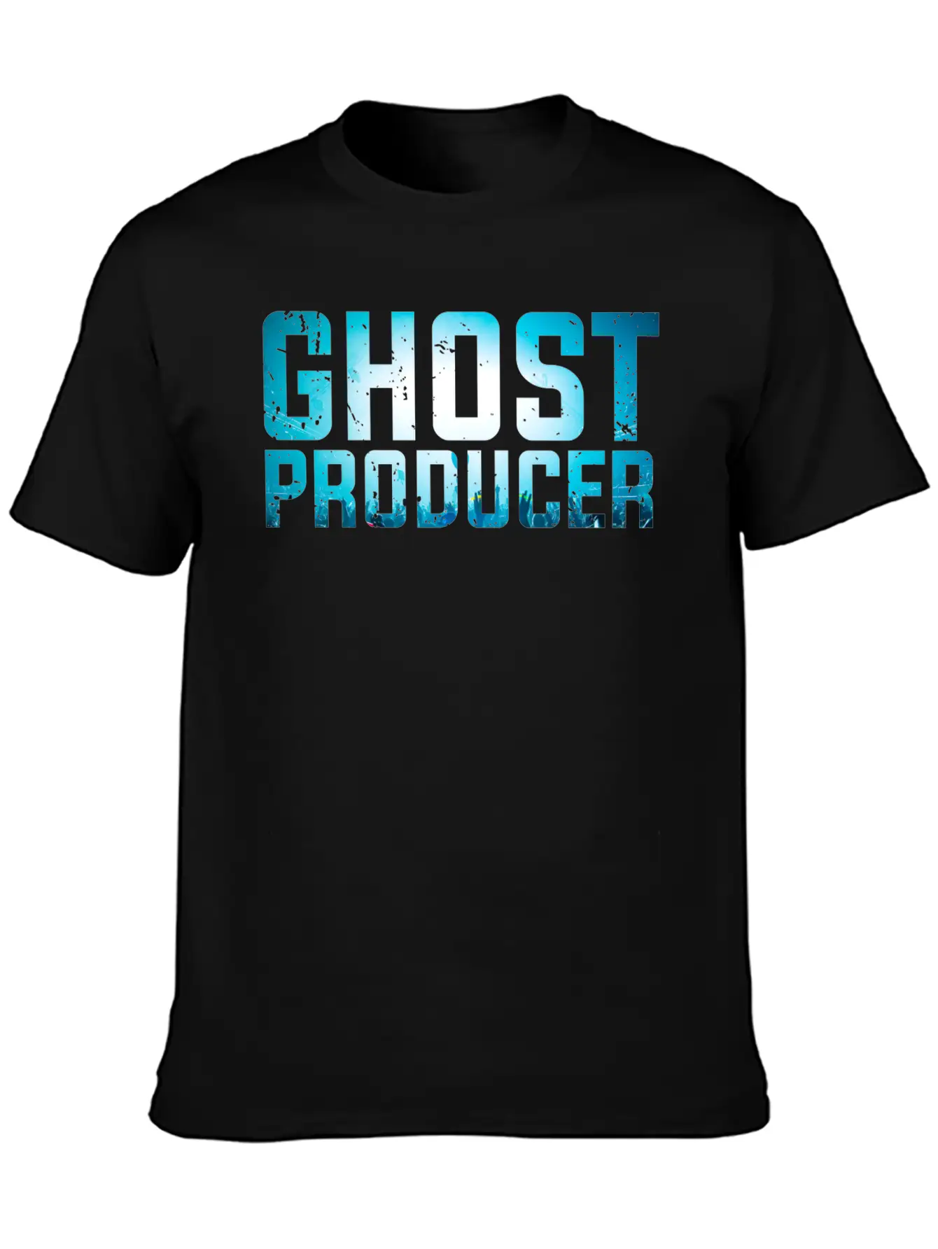 Funny DJ - Ghost Producer - Remix Music Humor Unisex Casual T-Shirt – Clean Design For Daily Comfort
