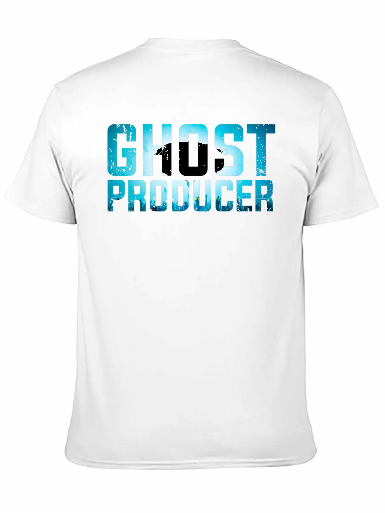 Funny DJ - Ghost Producer - Remix Music Humor Unisex Casual T-Shirt – Clean Design For Daily Comfort