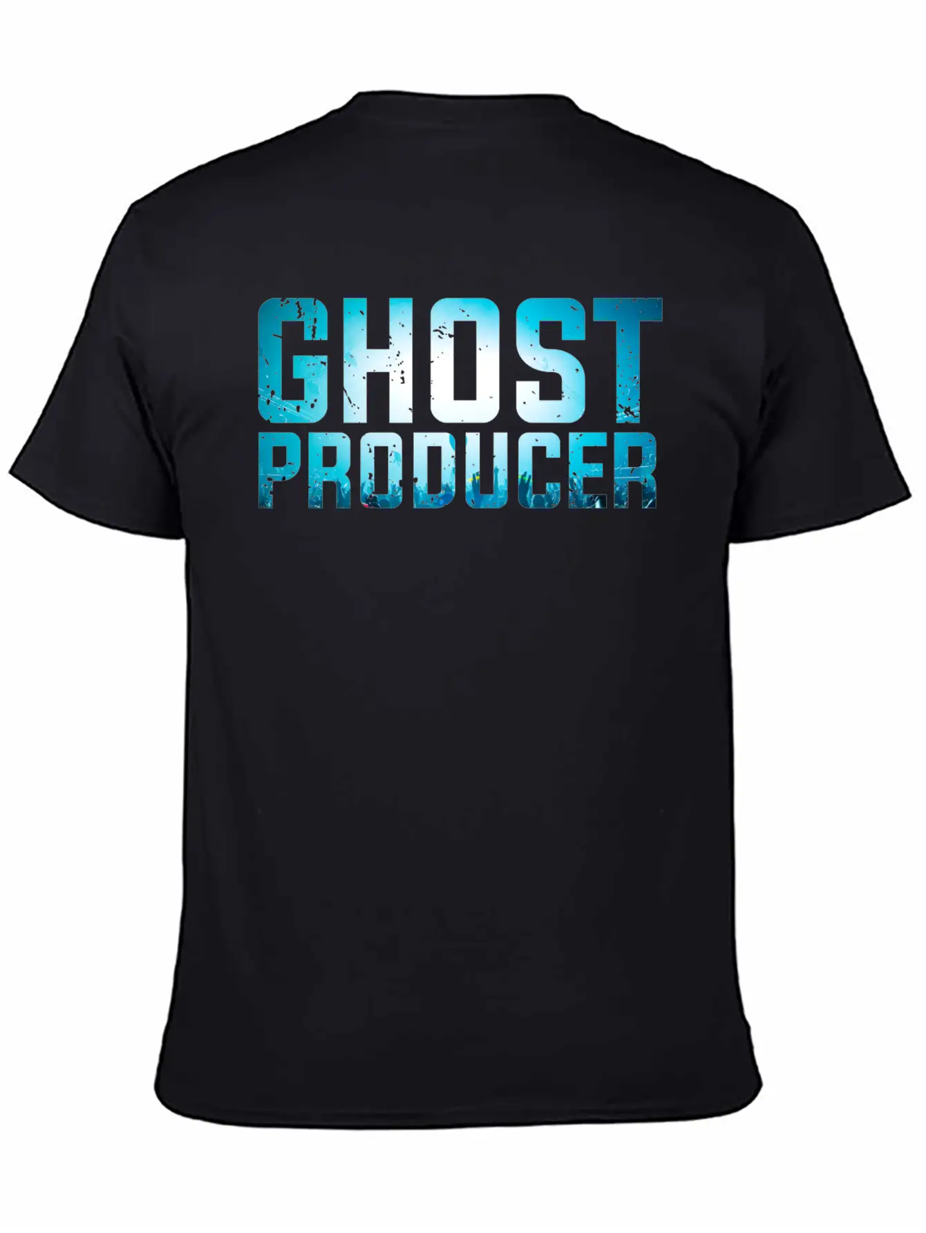 Funny DJ - Ghost Producer - Remix Music Humor Unisex Casual T-Shirt – Clean Design For Daily Comfort