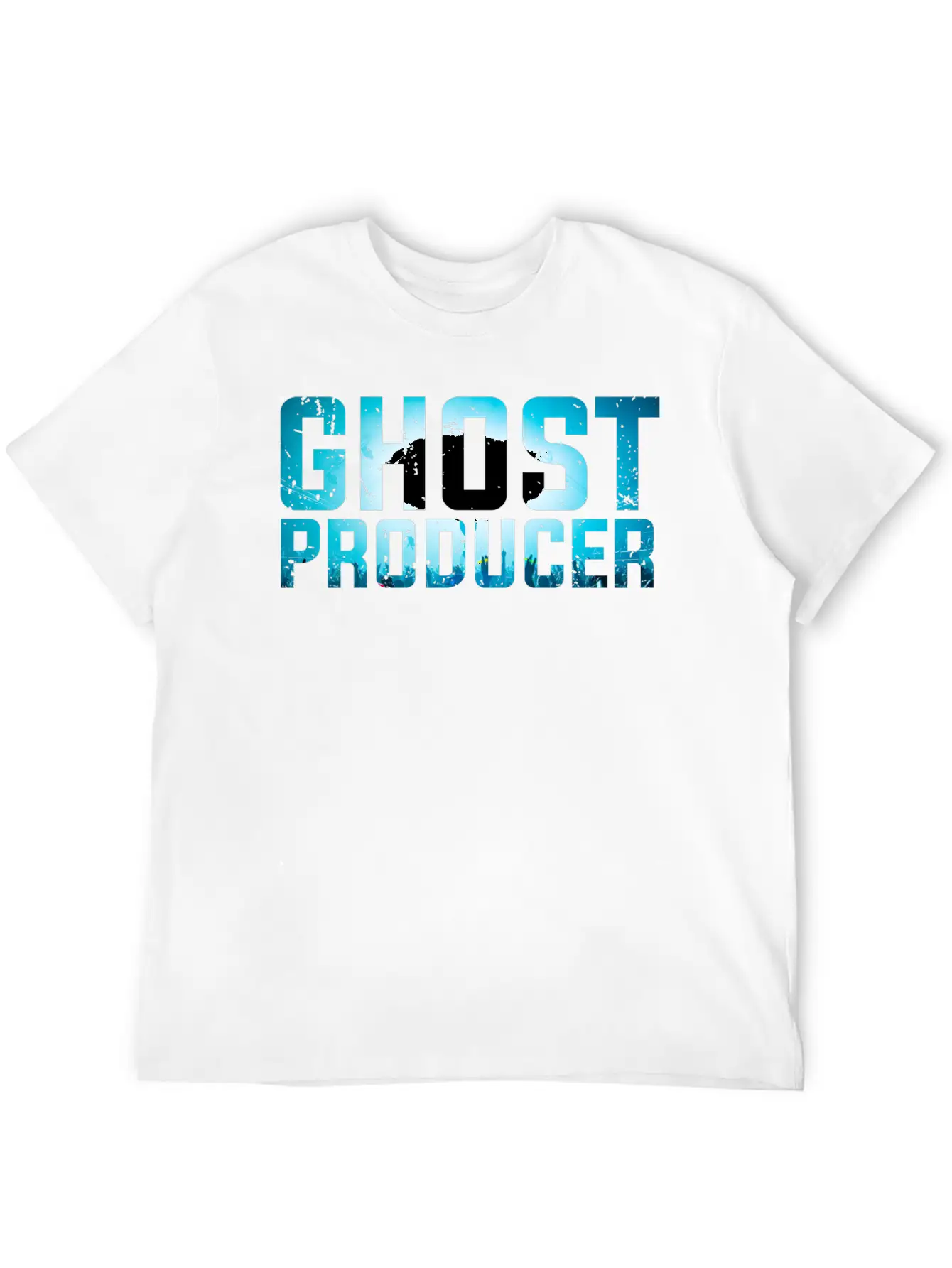 Funny DJ - Ghost Producer - Remix Music Humor Unisex Casual T-Shirt – Clean Design For Daily Comfort