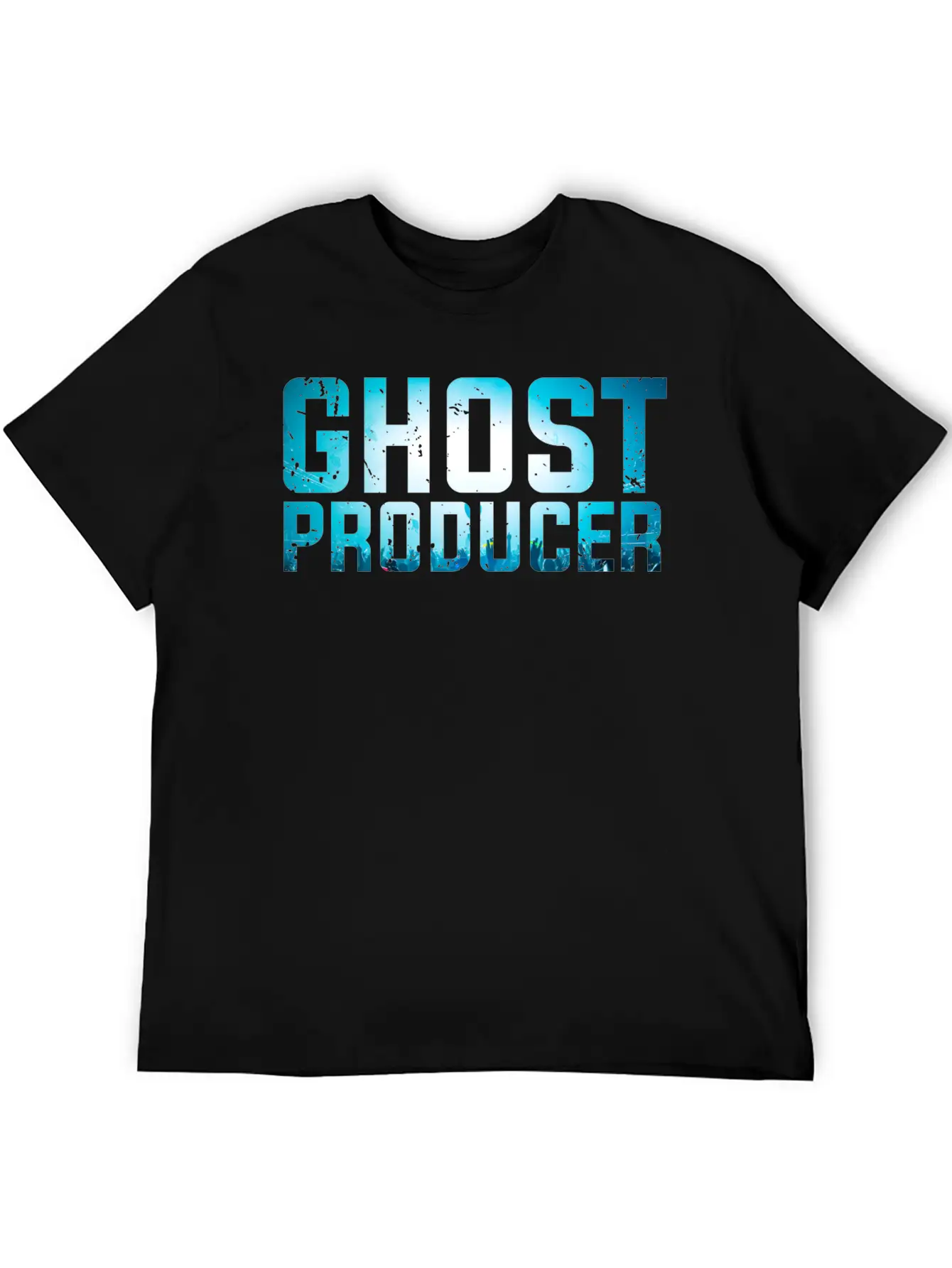 Funny DJ - Ghost Producer - Remix Music Humor Unisex Casual T-Shirt – Clean Design For Daily Comfort