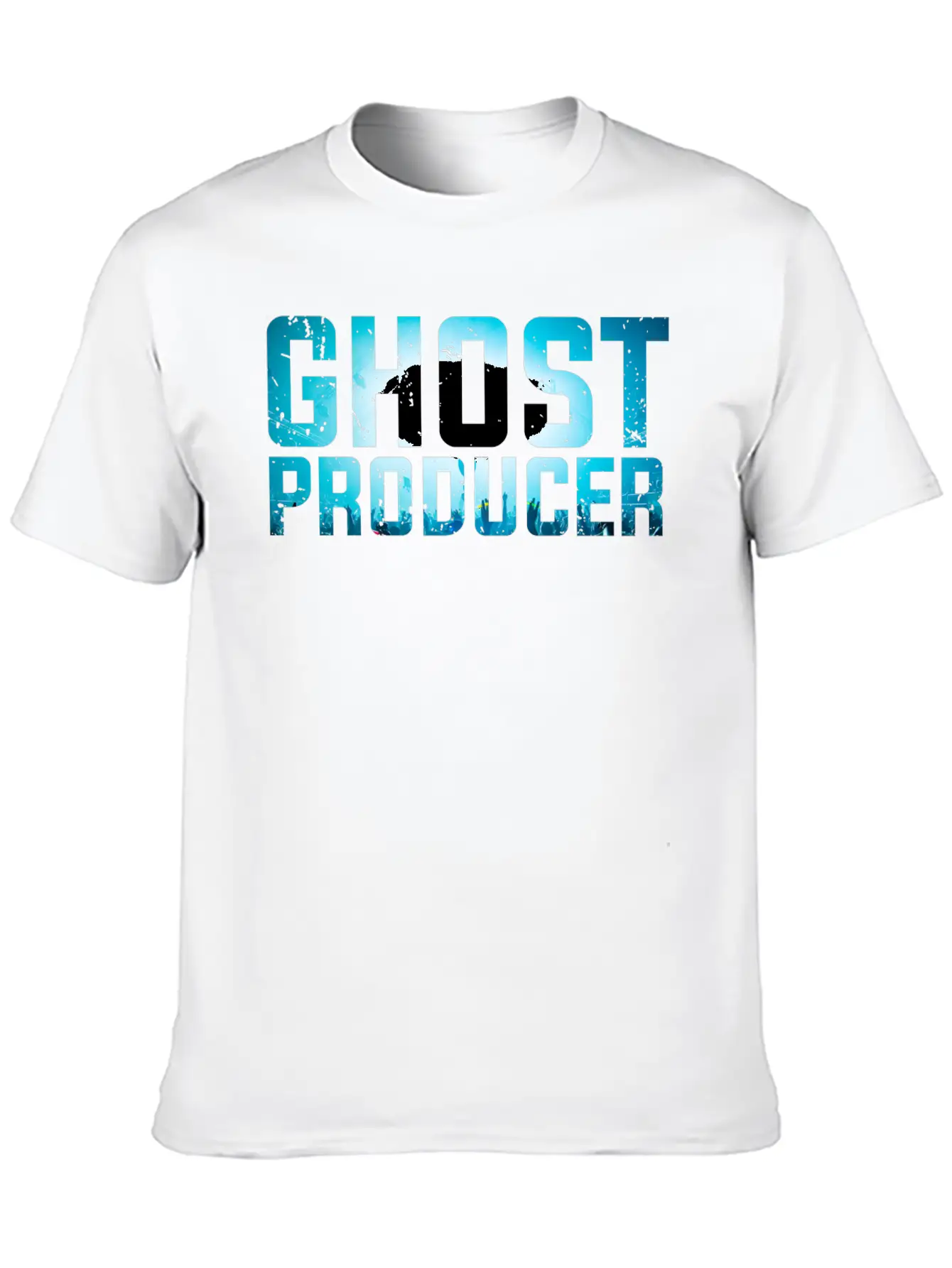 Funny DJ - Ghost Producer - Remix Music Humor Unisex Casual T-Shirt – Clean Design For Daily Comfort