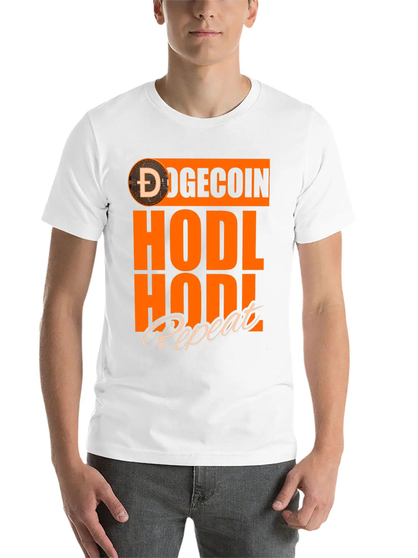 Funny Dogecoin Cryptocurrency For Hodl Hodler Unisex Short Sleeve Soft Cotton T-Shirt – Casual Everyday Wear