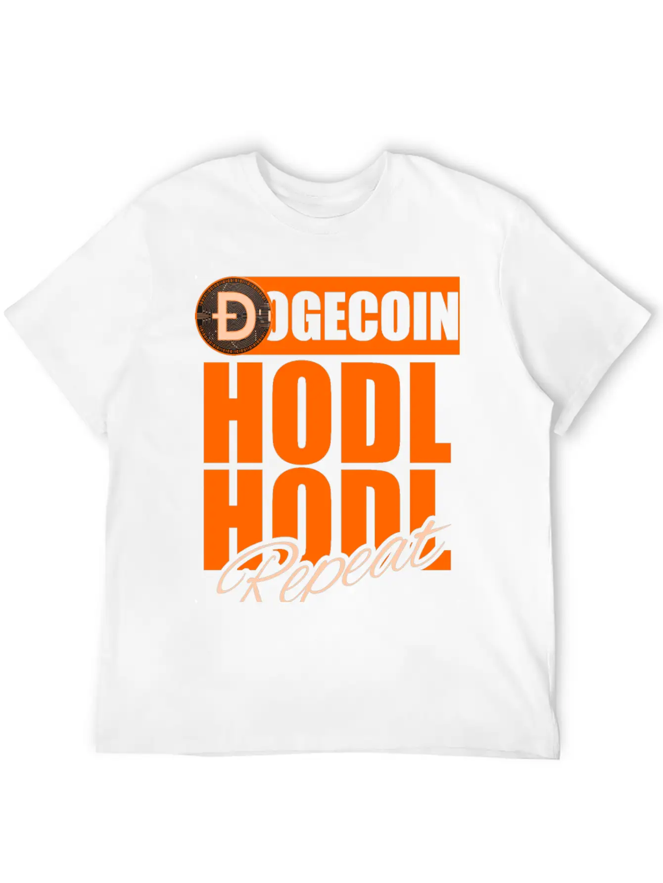 Funny Dogecoin Cryptocurrency For Hodl Hodler Unisex Short Sleeve Soft Cotton T-Shirt – Casual Everyday Wear